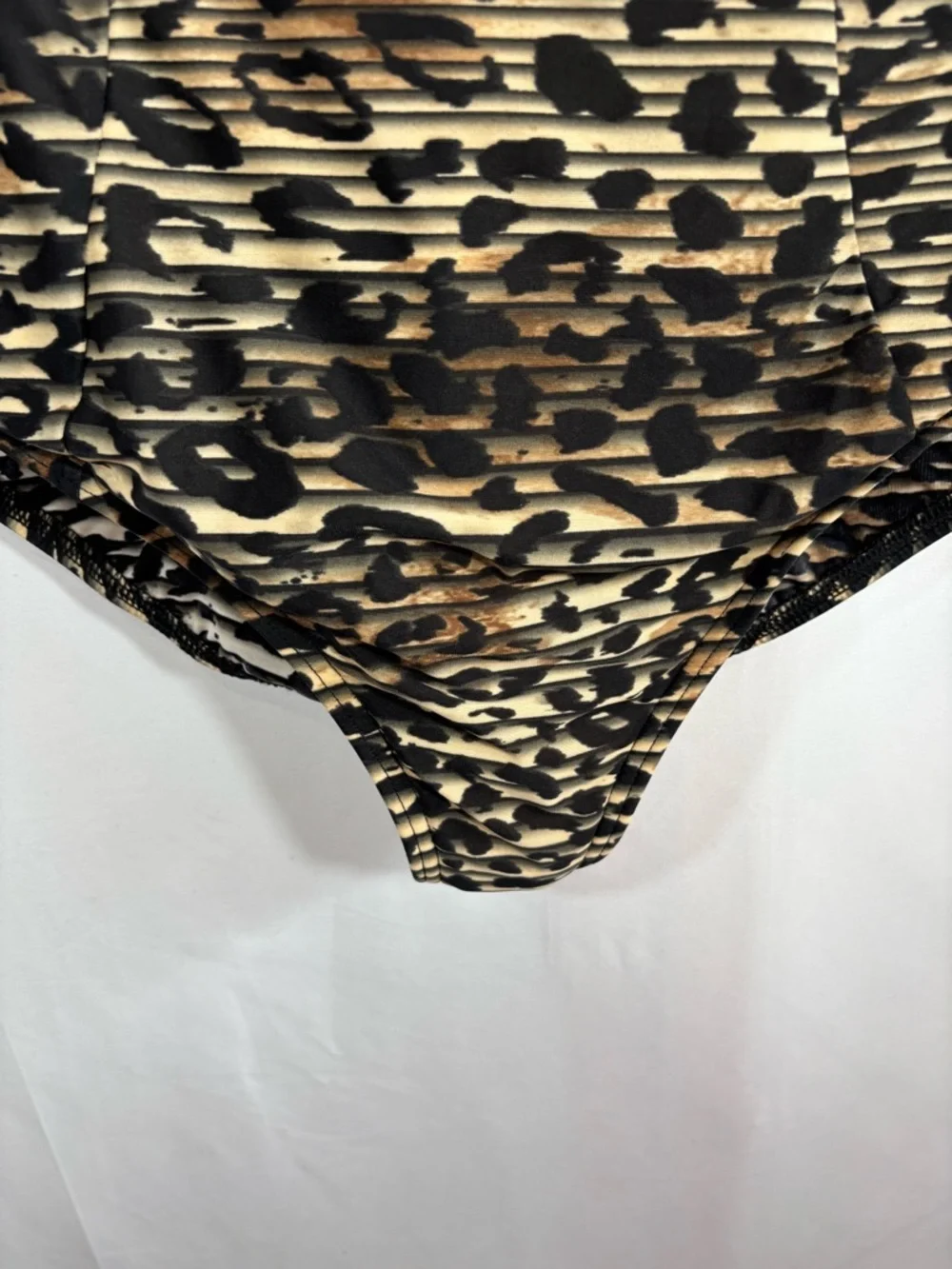 Miraclesuit Animal Print One-Piece Swimsuit in Black and Cream